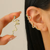 Wholesale Copper Snake Ear Clip Electroplated Animal Zodiac Punk Retro Style For Women
