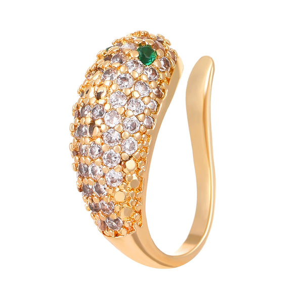 Wholesale Copper Snake Ear Clip Electroplated Animal Zodiac Punk Retro Style For Women