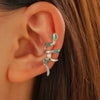Wholesale Copper Snakeshaped Electroplated Animal Style Women's Earrings