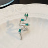 Wholesale Copper Snakeshaped Electroplated Animal Style Women's Earrings