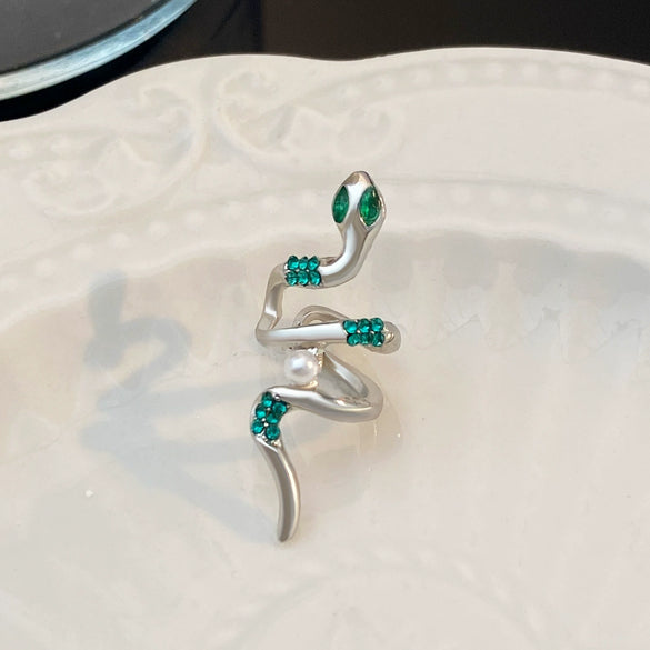Wholesale Copper Snakeshaped Electroplated Animal Style Women's Earrings