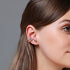 Wholesale Copper Snakeshaped Electroplated Animal Style Women's Earrings