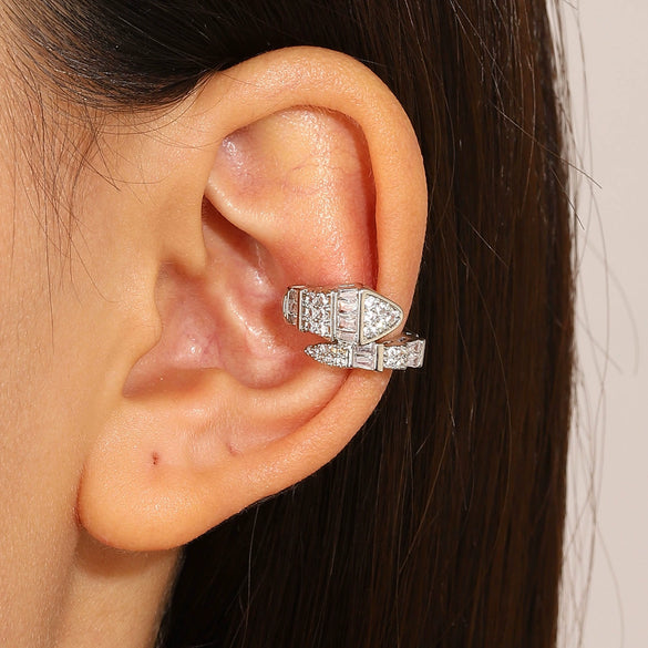 Wholesale Copper Snakeshaped Electroplated Animal Style Women's Earrings