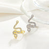 Wholesale Copper Snakeshaped Electroplated Animal Style Women's Earrings