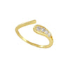 Wholesale Copper Snakeshaped Geometric Animal Zodiac Electroplated Versatile Ring
