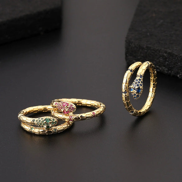 Wholesale Copper Snakeshaped Women's Fashion Jewelry With Geometric Pattern