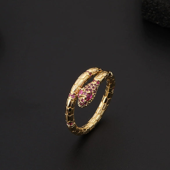 Wholesale Copper Snakeshaped Women's Fashion Jewelry With Geometric Pattern