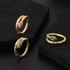 Wholesale Copper Snakeshaped Women's Fashion Jewelry With Geometric Pattern