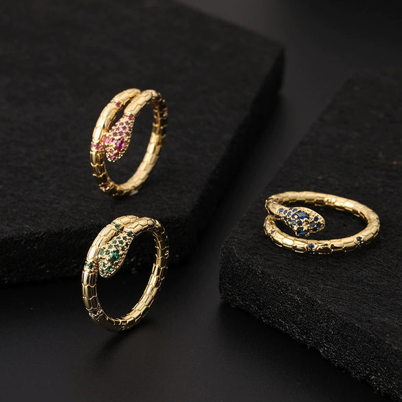 Wholesale Copper Snakeshaped Women's Fashion Jewelry With Geometric Pattern