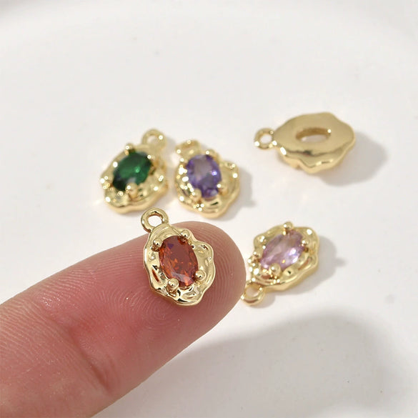 Wholesale Copper Specialshaped Horse Eye Pendant Jewelry Accessories Electroplated For Diy Handmade Bracelet Necklace Earring