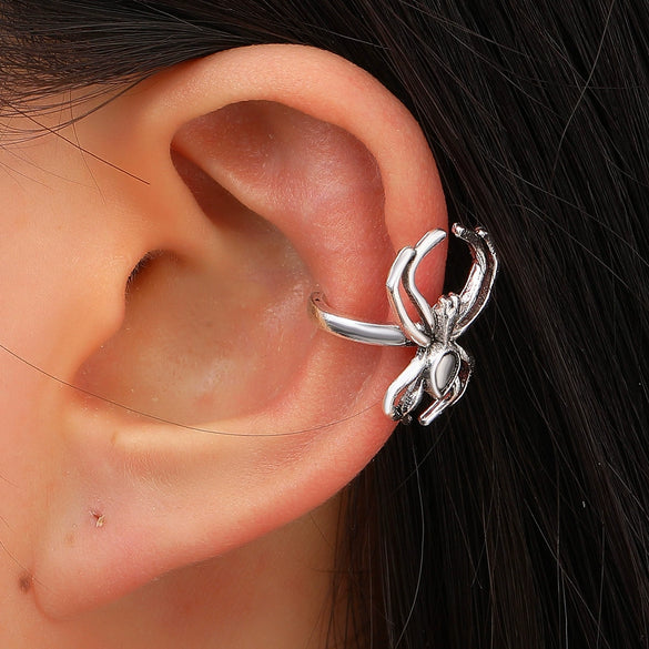 Wholesale Copper Spider Animal Gothic Ear Clip For Women With Electroplating