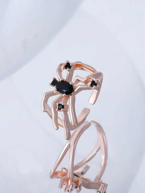 Wholesale Copper Spider Animal Gothic Ear Clip For Women With Electroplating