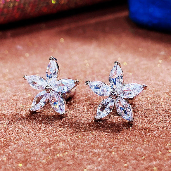 Wholesale Copper Star Earrings For Ladies
