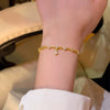 Wholesale Copper Star Electroplated Women's Minimalist Light Luxury Niche Bracelet