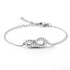 Wholesale Copper Star Shape Micropaved Women's Bracelet Light Luxury Niche Highend Sense No Fading