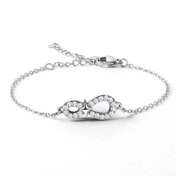 Wholesale Copper Star Shape Micropaved Women's Bracelet Light Luxury Niche Highend Sense No Fading