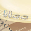 Wholesale Copper Sweet And Cute Bow Earrings Set With Zirconia For Women