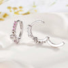 Wholesale Copper Sweet And Cute Bow Earrings Set With Zirconia For Women