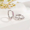Wholesale Copper Sweet And Cute Bow Earrings Set With Zirconia For Women