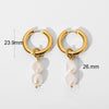 Wholesale Copper Turquoise Irregular Baroque Pearl Stone Element Pendant Earrings Electroplated