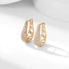 Wholesale Copper U Shaped Diamond Set Elegant Retro Fashion Earrings