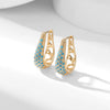 Wholesale Copper U Shaped Diamond Set Elegant Retro Fashion Earrings