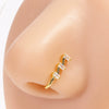 Wholesale Copper Ushaped Electroplated Nonperforated Nose Clip Puncture Jewelry For Women