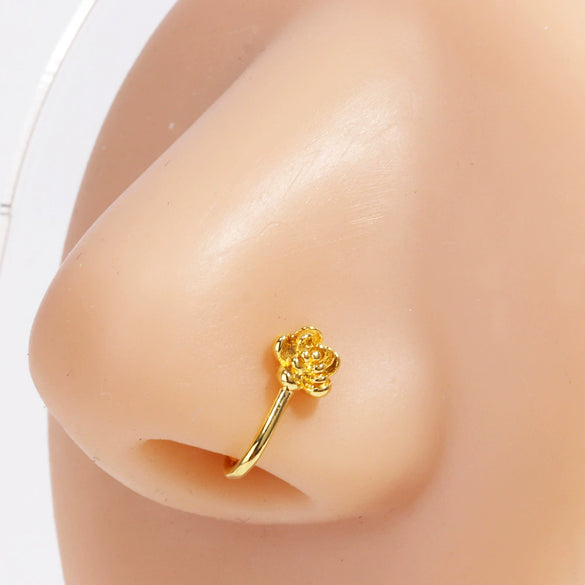 Wholesale Copper Ushaped Electroplated Nonperforated Nose Clip Puncture Jewelry For Women
