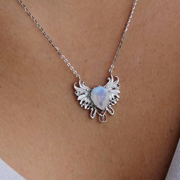 Wholesale Copper Ushaped Horseshoe Zircon Opal Retro Geometric Electroplated Necklace