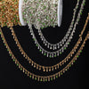Wholesale Copper Water Drop Pendant Chain With Rhinestones And Butterfly Pattern Electroplated For Diy Necklace And Bracelet