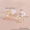 Wholesale Copper Water Drop Shape Electroplated Simple Style Women's Earrings Jewelry