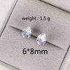 Wholesale Copper Water Drops Zircon Earrings With Cartoon Characters Geometric Letters Numbers Text Diamond Design For Women Light Luxury Retro Style