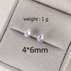 Wholesale Copper Water Drops Zircon Earrings With Cartoon Characters Geometric Letters Numbers Text Diamond Design For Women Light Luxury Retro Style