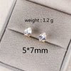 Wholesale Copper Water Drops Zircon Earrings With Cartoon Characters Geometric Letters Numbers Text Diamond Design For Women Light Luxury Retro Style