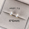 Wholesale Copper Water Drops Zircon Earrings With Cartoon Characters Geometric Letters Numbers Text Diamond Design For Women Light Luxury Retro Style
