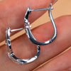 Wholesale Copper Wave Twist Hollow Design Electroplated Women's Earrings