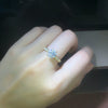 Wholesale Copper Wedding Band Ring Light Luxury Geometric Style Inlaid Zircon For Women And Men