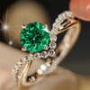 Wholesale Copper Women's Couple Ring With Inlaid Zircon Princess Style Geometric Pattern Four Claw Setting