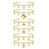 Wholesale Copper Women's Fashion U Shaped Electroplated Zircon Open Bracelet