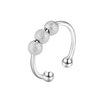 Wholesale Copper Women's Geometric Flower Butterfly Swivel Ring Set With Electroplating