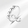Wholesale Copper Women's Geometric Flower Butterfly Swivel Ring Set With Electroplating