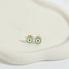 Wholesale Copper Women's Ins Style Geometric Blue Eyes Devil's Eye Microinlaid Zircon Earrings With Electroplating