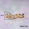Wholesale Copper Women's Ring With Animal And Zodiac Design Inlaid With Zircon