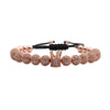 Wholesale Copper Woven Adjustable Bracelet With Crown Pattern And Micro Inlaid Zircon