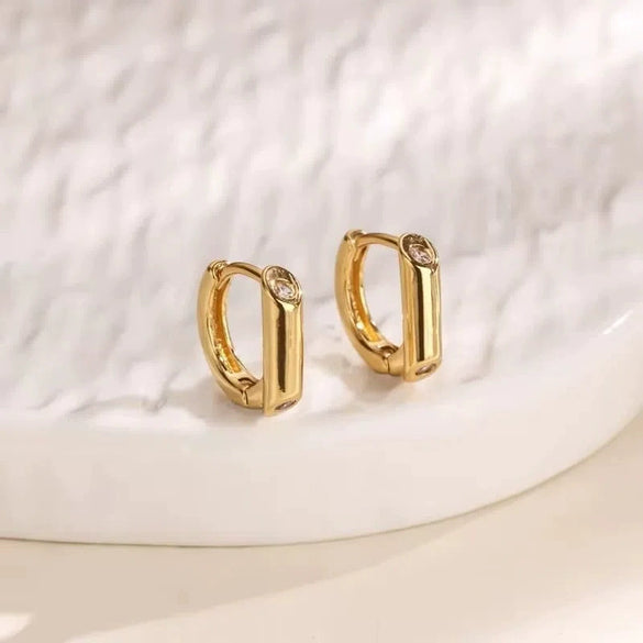 Wholesale Copper Woven Wheat Ear Earrings For Women Electroplated