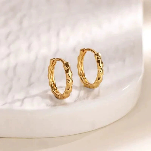 Wholesale Copper Woven Wheat Ear Earrings For Women Electroplated