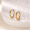 Wholesale Copper Woven Wheat Ear Earrings For Women Electroplated