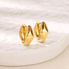 Wholesale Copper Woven Wheat Ear Earrings For Women Electroplated