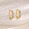Wholesale Copper Woven Wheat Ear Earrings For Women Electroplated