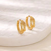 Wholesale Copper Woven Wheat Ear Earrings For Women Electroplated